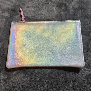 Empty Silvery Iridescent Ipsy Makeup Cosmetics Toiletries Bags